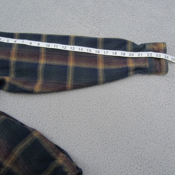 ORVIS Flannel Tartan Long-sleeved Shirt Men's M Button Up 4 Pockets Workwear - Picture 13 of 14